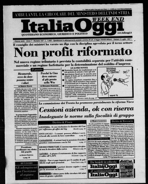 Italia oggi : quotidiano di economia finanza e politica